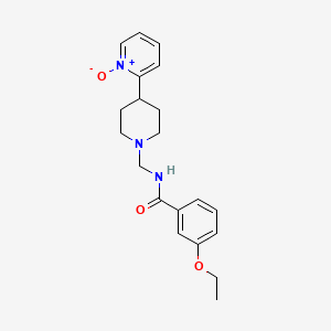 3-ethoxy-N-[[4-(1-oxidopyridin-1-ium-2-yl)piperidin-1-yl]methyl]benzamide