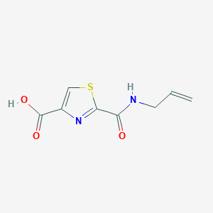 molecular formula C8H8N2O3S B1422550 2-[(丙-2-烯-1-基)氨基甲酰基]-1,3-噻唑-4-羧酸 CAS No. 1258650-46-2