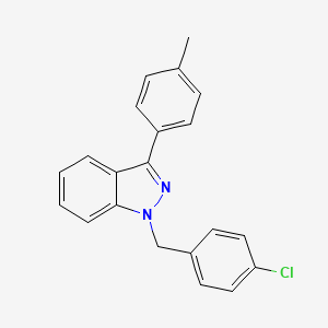 1H-Indazole, 1-[(4-chlorophenyl)methyl]-3-(4-methylphenyl)-