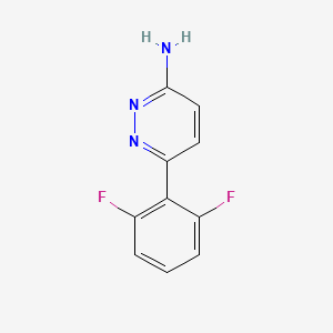 molecular formula C10H7F2N3 B1422568 6-(2,6-Difluorophenyl)pyridazin-3-amine CAS No. 1250246-22-0
