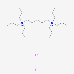 N~1~,N~1~,N~1~,N~5~,N~5~,N~5~-Hexapropylpentane-1,5-bis(aminium) diiodide