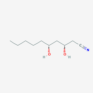 molecular formula C10H19NO2 B14225723 Decanenitrile, 3,5-dihydroxy-, (3S,5R)- CAS No. 741679-92-5