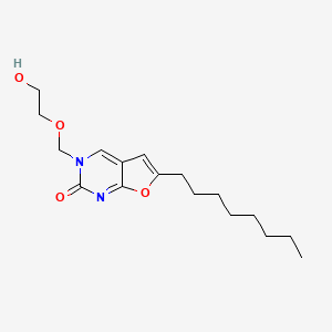 Furo[2,3-d]pyrimidin-2(3H)-one, 3-[(2-hydroxyethoxy)methyl]-6-octyl-