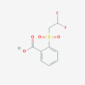 molecular formula C9H8F2O4S B1422573 2-(2,2-Difluoroethanesulfonyl)benzoic acid CAS No. 1178636-79-7