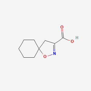 molecular formula C9H13NO3 B1422580 1-氧杂-2-氮杂螺[4.5]癸-2-烯-3-羧酸 CAS No. 1015770-72-5
