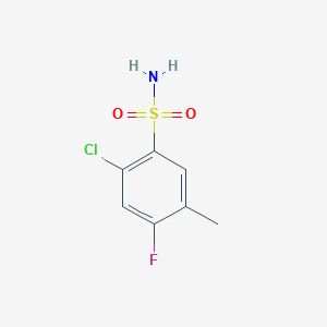 molecular formula C7H7ClFNO2S B1422581 2-氯-4-氟-5-甲基苯磺酰胺 CAS No. 1208077-19-3