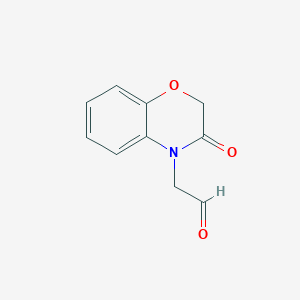 molecular formula C10H9NO3 B1422586 2-(3-氧代-3,4-二氢-2H-1,4-苯并恶嗪-4-基)乙醛 CAS No. 1000771-62-9
