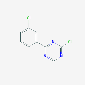 molecular formula C9H5Cl2N3 B1422592 2-氯-4-(3-氯苯基)-[1,3,5]三嗪 CAS No. 1053658-39-1