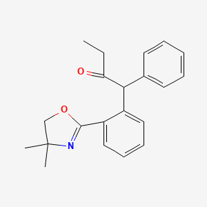 1-[2-(4,4-Dimethyl-4,5-dihydro-1,3-oxazol-2-yl)phenyl]-1-phenylbutan-2-one