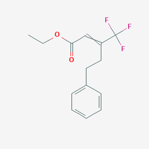 Ethyl 5-phenyl-3-(trifluoromethyl)pent-2-enoate