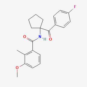 N-[1-(4-Fluorobenzoyl)cyclopentyl]-3-methoxy-2-methylbenzamide