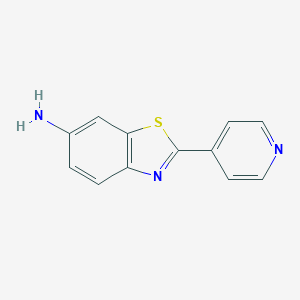 molecular formula C12H9N3S B142260 2-Pyridin-4-yl-benzothiazol-6-ylamine CAS No. 154851-85-1