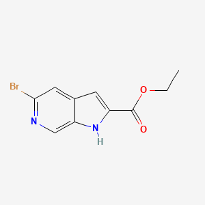 molecular formula C10H9BrN2O2 B1422602 5-溴-1H-吡咯并[2,3-c]吡啶-2-羧酸乙酯 CAS No. 800401-70-1
