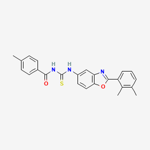 N-{[2-(2,3-dimethylphenyl)-1,3-benzoxazol-5-yl]carbamothioyl}-4-methylbenzamide