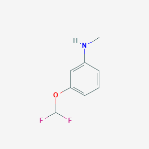 molecular formula C8H9F2NO B1422617 3-(Difluoromethoxy)-N-methylaniline CAS No. 1233521-09-9