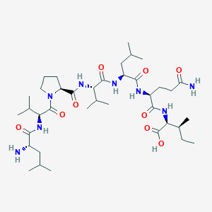 L-Isoleucine, L-leucyl-L-valyl-L-prolyl-L-valyl-L-leucyl-L-glutaminyl-