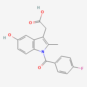 [1-(4-fluorobenzoyl)-5-hydroxy-2-methyl-1H-indol-3-yl]acetic acid