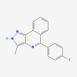 1H-Pyrazolo[4,3-c]isoquinoline, 5-(4-fluorophenyl)-3-methyl-