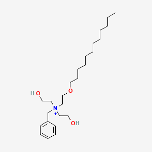 N-[2-(Dodecyloxy)ethyl]-N,N-bis(2-hydroxyethyl)benzenemethanaminium