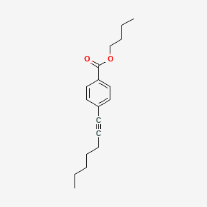 Butyl 4-(hept-1-YN-1-YL)benzoate