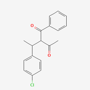 2-[1-(4-chlorophenyl)ethyl]-1-phenylbutane-1,3-dione