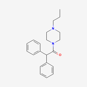 Piperazine, 1-(diphenylacetyl)-4-propyl-