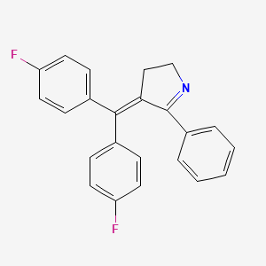 4-[Bis(4-fluorophenyl)methylidene]-5-phenyl-3,4-dihydro-2H-pyrrole