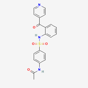 N-(4-{[2-(Pyridine-4-carbonyl)phenyl]sulfamoyl}phenyl)acetamide