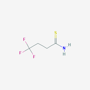 molecular formula C4H6F3NS B1422640 4,4,4-三氟丁硫酰胺 CAS No. 1184850-75-6
