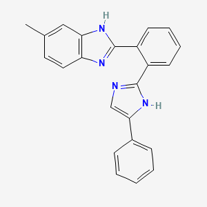 6-methyl-2-[2-(5-phenyl-1H-imidazol-2-yl)phenyl]-1H-benzimidazole