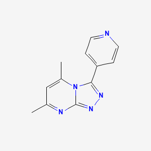 1,2,4-Triazolo[4,3-a]pyrimidine, 5,7-dimethyl-3-(4-pyridinyl)-