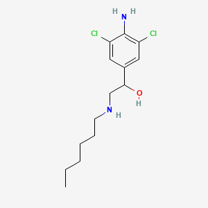 B1422647 1-(4-Amino-3,5-dichlorophenyl)-2-(hexylamino)ethan-1-ol CAS No. 78982-88-4