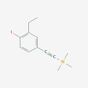 Silane, [(3-ethyl-4-iodophenyl)ethynyl]trimethyl-