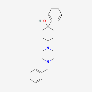 4-(4-Benzylpiperazin-1-yl)-1-phenylcyclohexan-1-ol