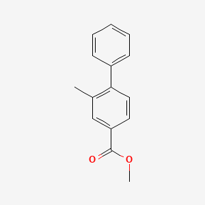 molecular formula C15H14O2 B1422648 2-甲基-[1,1'-联苯]-4-甲酸甲酯 CAS No. 892843-59-3