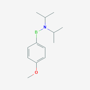 B14226482 [Di(propan-2-yl)amino](4-methoxyphenyl)boranyl CAS No. 547768-61-6