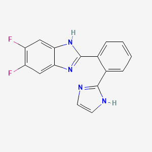 1H-Benzimidazole, 5,6-difluoro-2-[2-(1H-imidazol-2-yl)phenyl]-