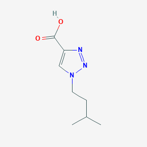 molecular formula C8H13N3O2 B1422654 1-(3-甲基丁基)-1H-1,2,3-三唑-4-甲酸 CAS No. 1267129-21-4