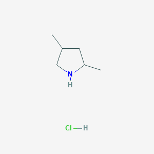 molecular formula C6H14ClN B1422658 2,4-二甲基吡咯烷盐酸盐 CAS No. 1333946-75-0