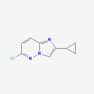 molecular formula C9H8ClN3 B1422661 6-氯-2-环丙基咪唑并[1,2-b]哒嗪 CAS No. 916257-51-7