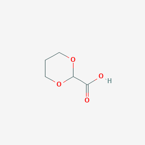 molecular formula C5H8O4 B1422662 1,3-Dioxane-2-carboxylic acid CAS No. 204527-26-4