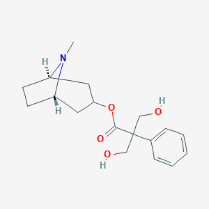 molecular formula C18H25NO4 B142267 Oxymethylatropine CAS No. 2515-36-8