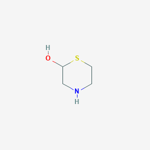 molecular formula C4H9NOS B1422671 2-硫代吗啉醇 CAS No. 2097678-00-5