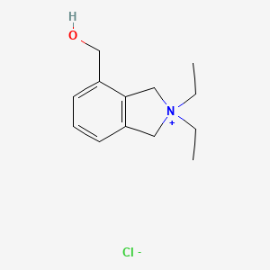 2,2-Diethyl-4-(hydroxymethyl)-2,3-dihydro-1H-isoindol-2-ium chloride