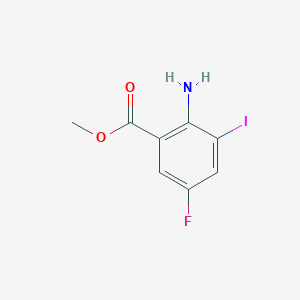 molecular formula C8H7FINO2 B1422673 2-氨基-5-氟-3-碘苯甲酸甲酯 CAS No. 906095-67-8
