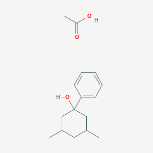 Acetic acid;3,5-dimethyl-1-phenylcyclohexan-1-ol