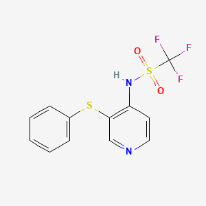 N-(3-phenylsulfanyl-4-pyridinyl)trifluoromethanesulfonamide