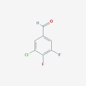 molecular formula C7H3ClF2O B1422677 3-氯-4,5-二氟苯甲醛 CAS No. 1261737-50-1