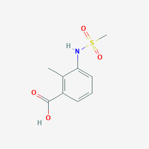molecular formula C9H11NO4S B1422678 2-Methyl-3-[(methylsulfonyl)amino]benzoic acid CAS No. 168899-41-0