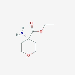 molecular formula C8H15NO3 B1422680 4-氨基四氢-2H-吡喃-4-羧酸乙酯 CAS No. 246547-26-2